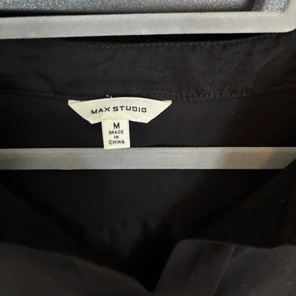 Max Studio Black V-Neck Dress - size M - Picture 2 of 6